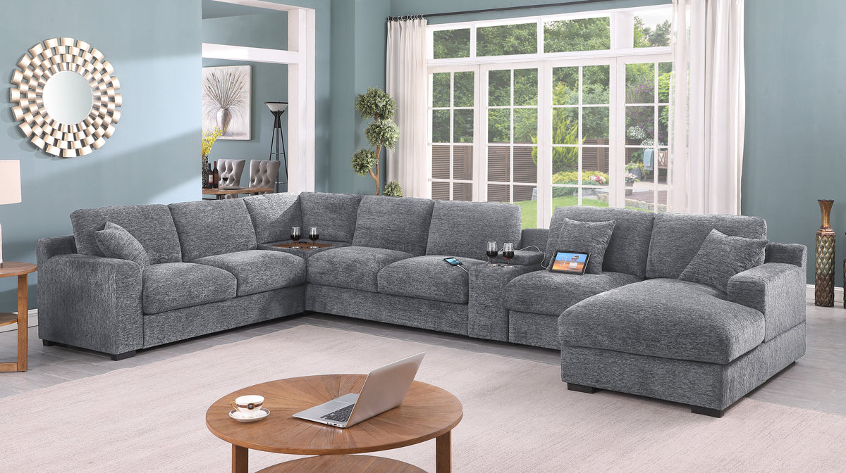 Celine 141.5" Sectional Sofa