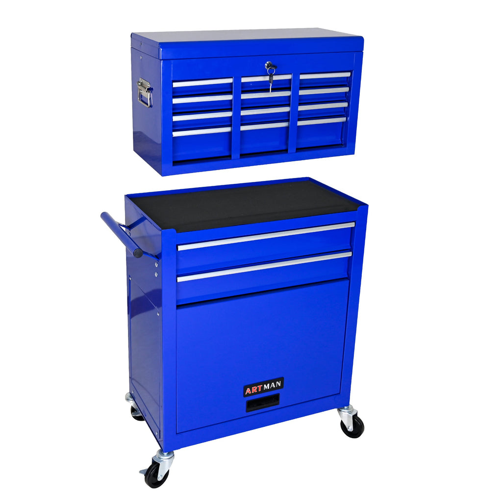 High Capacity Rolling Tool Chest with Wheels and Drawers