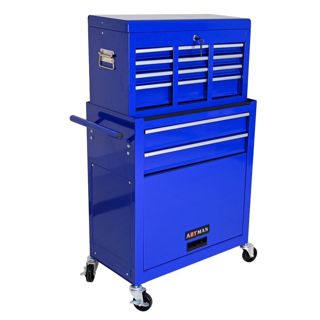 High Capacity Rolling Tool Chest with Wheels and Drawers