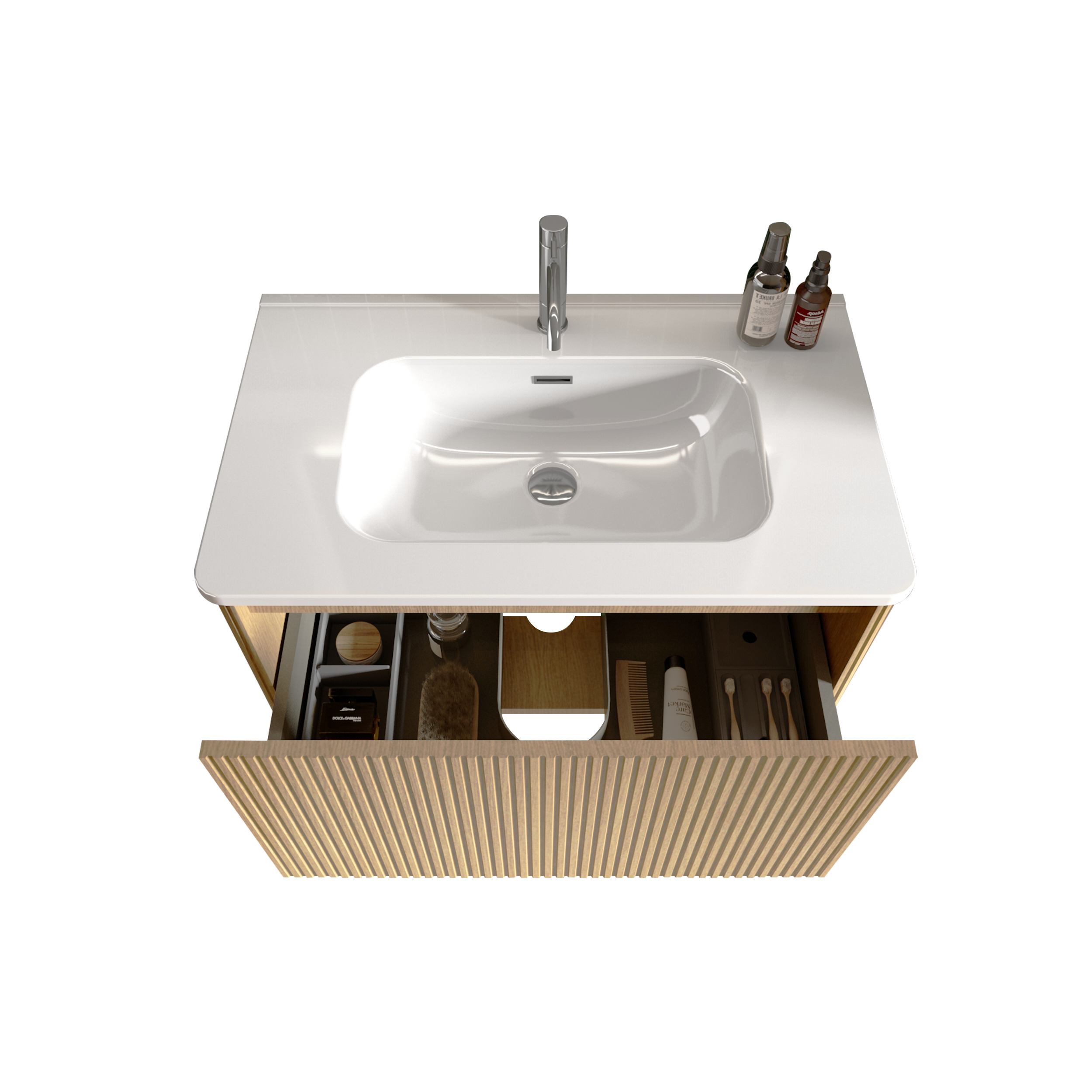 Etna 30" Striped Bathroom Vanity
