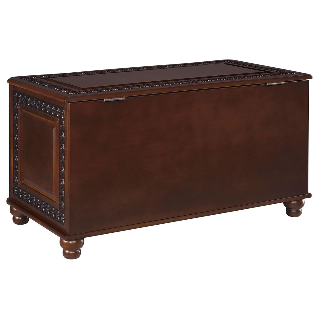 Deep Tobacco Flip Open Storage Cedar Chest