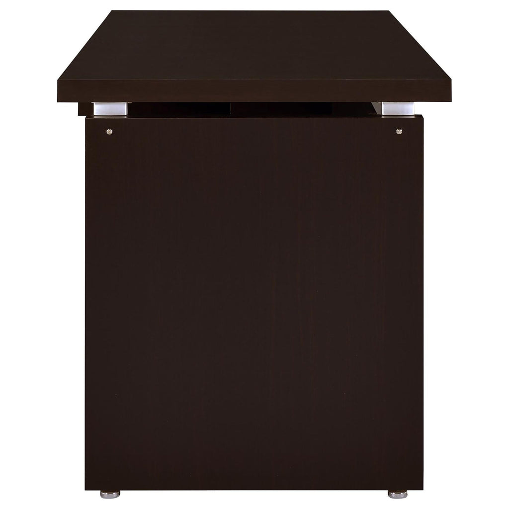 Cappuccino Floating Top Computer Desk