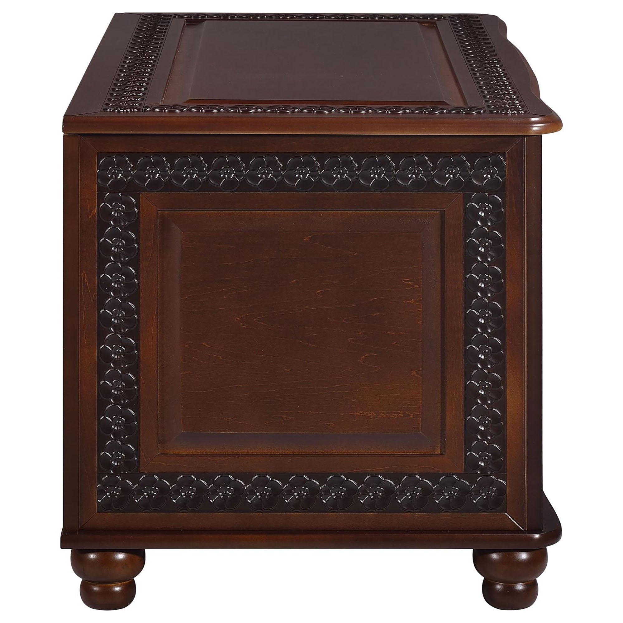 Deep Tobacco Flip Open Storage Cedar Chest