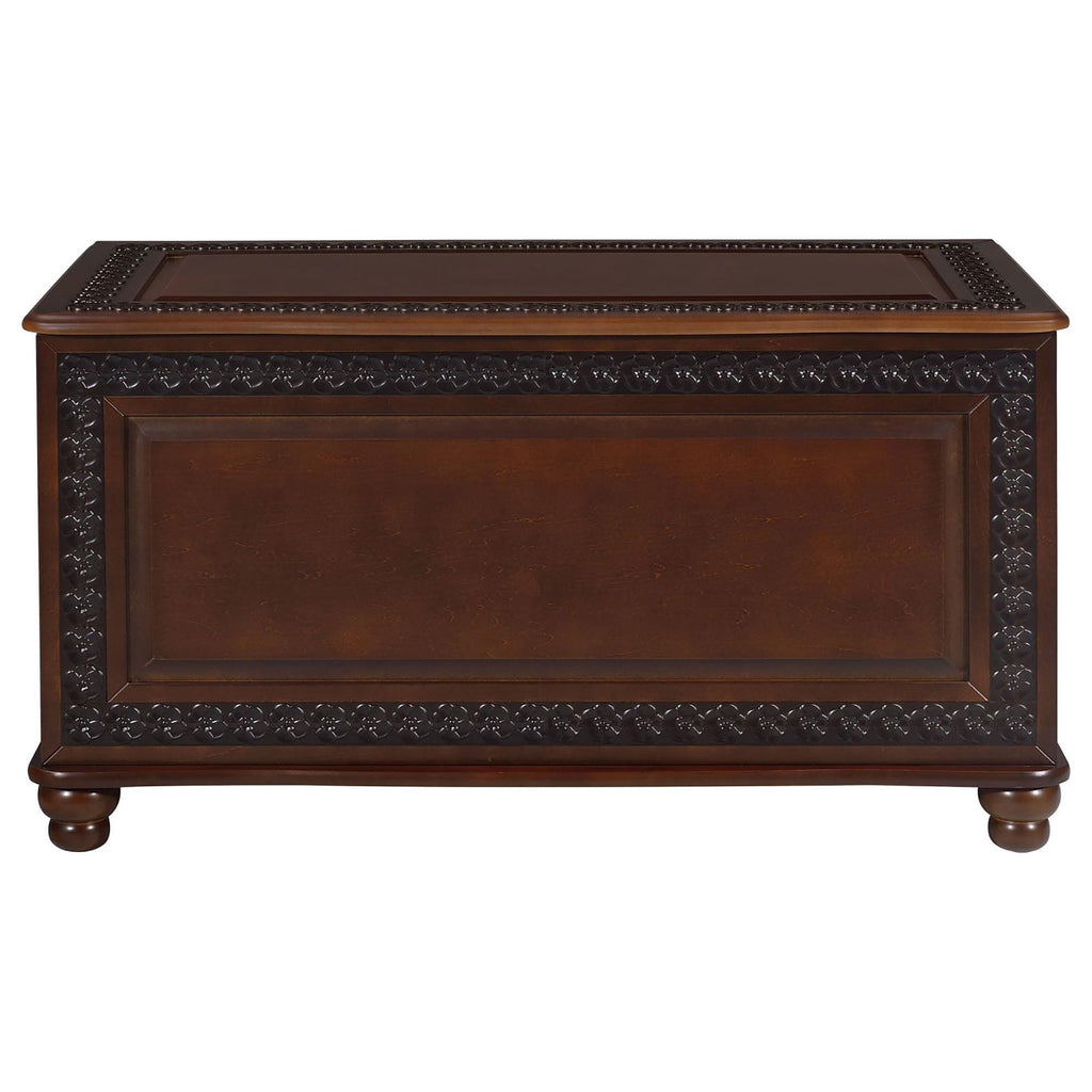 Deep Tobacco Flip Open Storage Cedar Chest