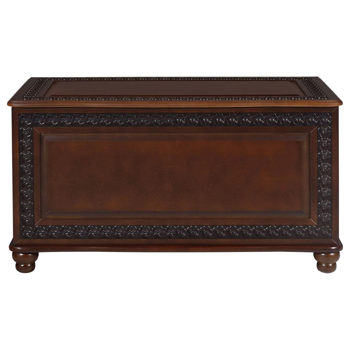 Deep Tobacco Flip Open Storage Cedar Chest