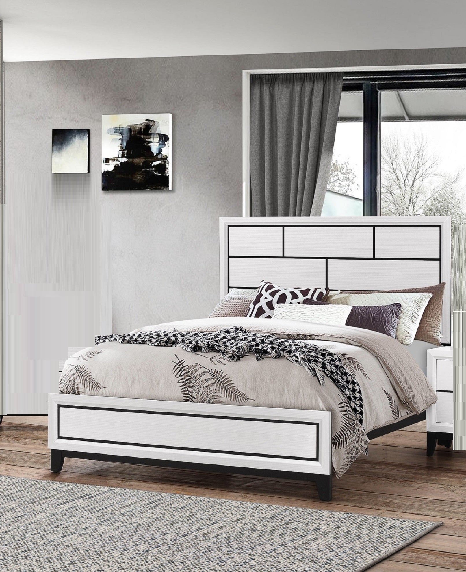 Cotemporary Queen Bed