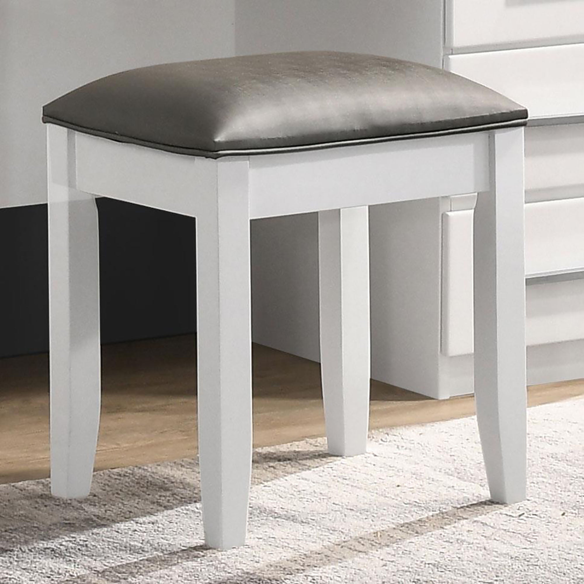 Glossy Vanity Stool