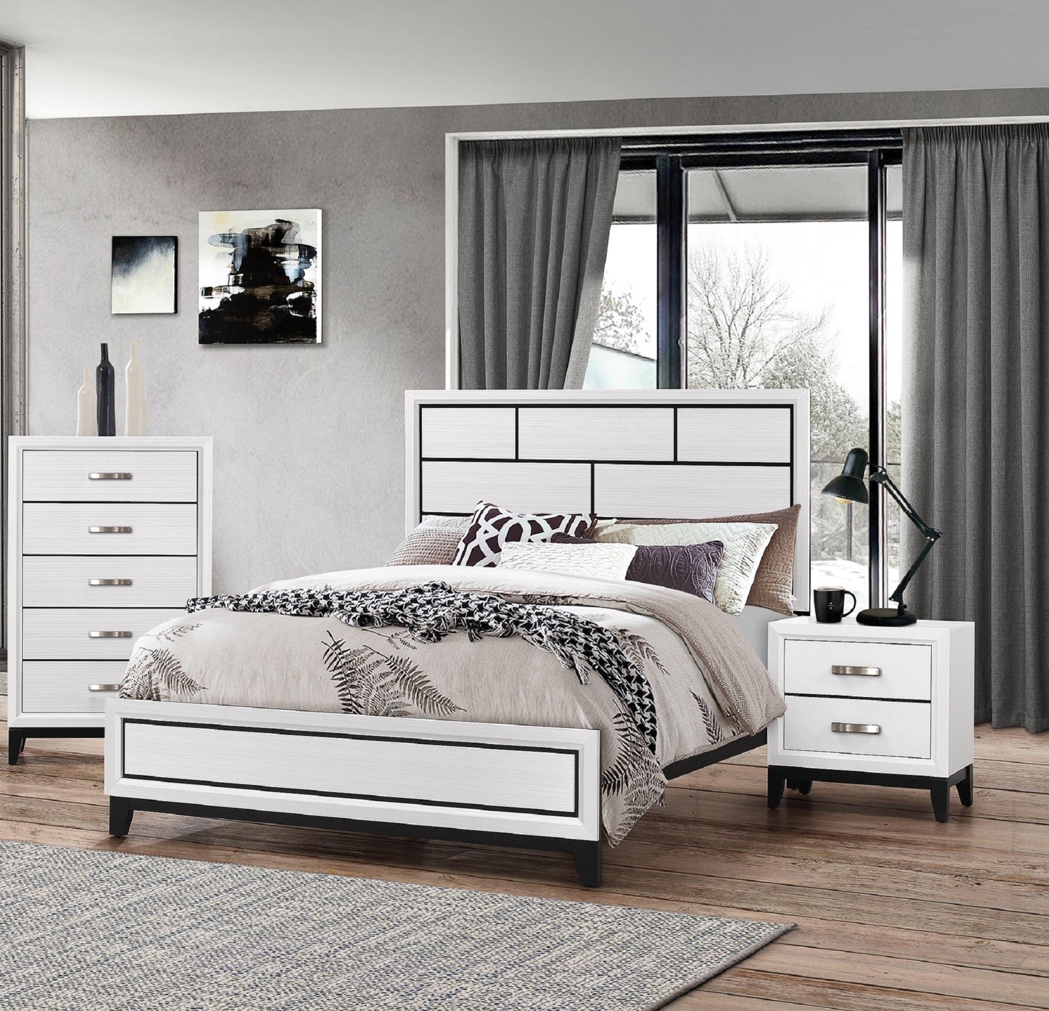 Cotemporary Queen Bed