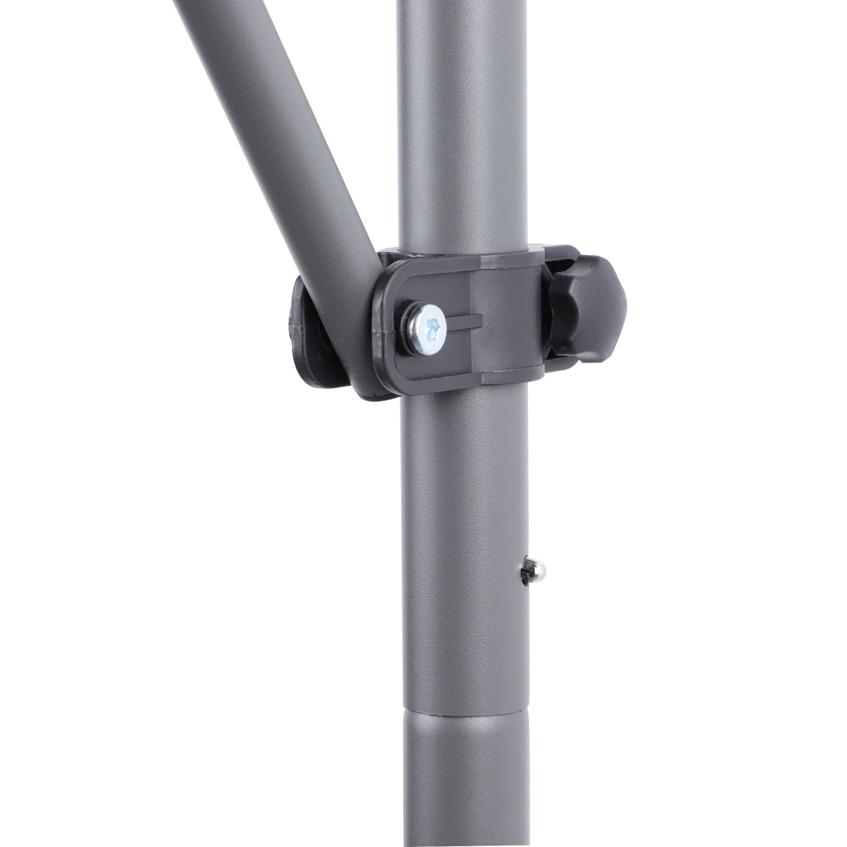 Manual Retractable Awning - 118'' Non-Screw Outdoor Sun Shade Cover