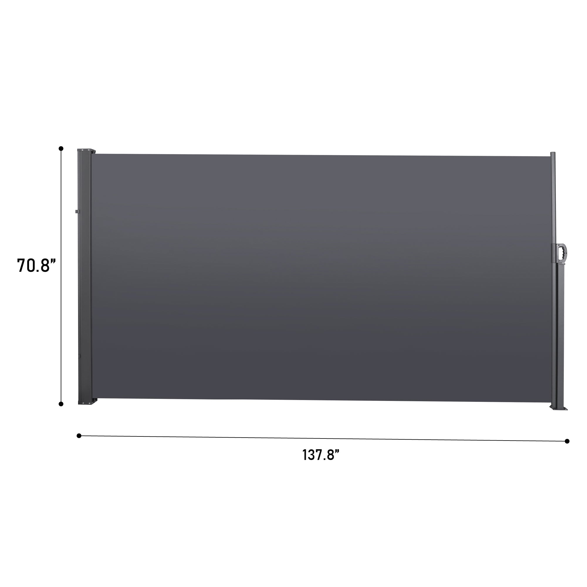 138" x 71" Retractable Side Awning