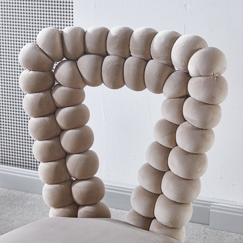Modern Chair Set of 2 with Iron Tube Legs