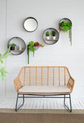 Farmhouse Round Metal Wall Planter Set - 5 Piece