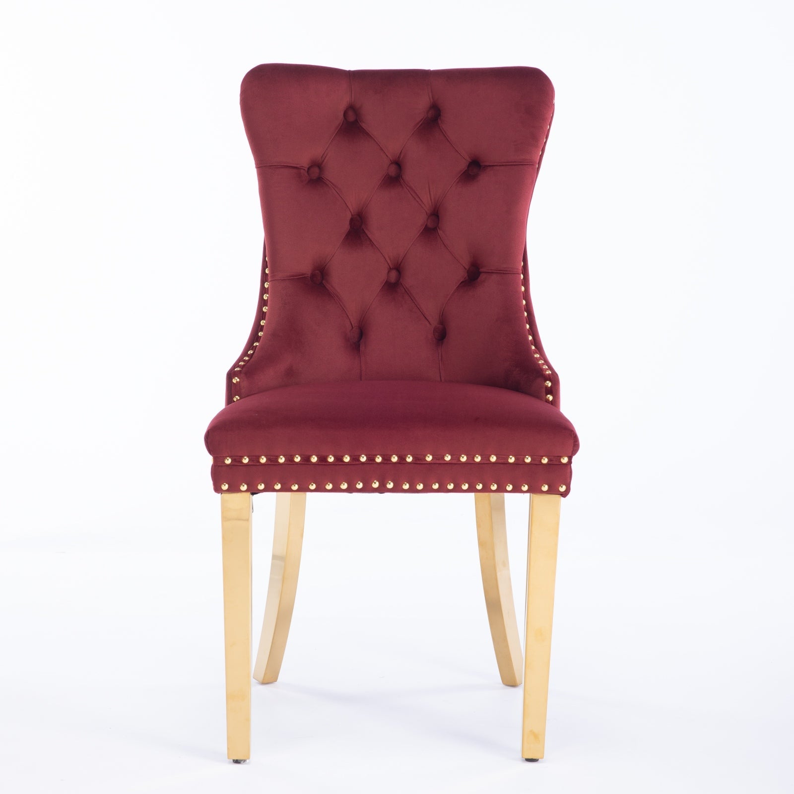 Nikki Collection Modern Velvet Upholstered Dining Chair Set of 2