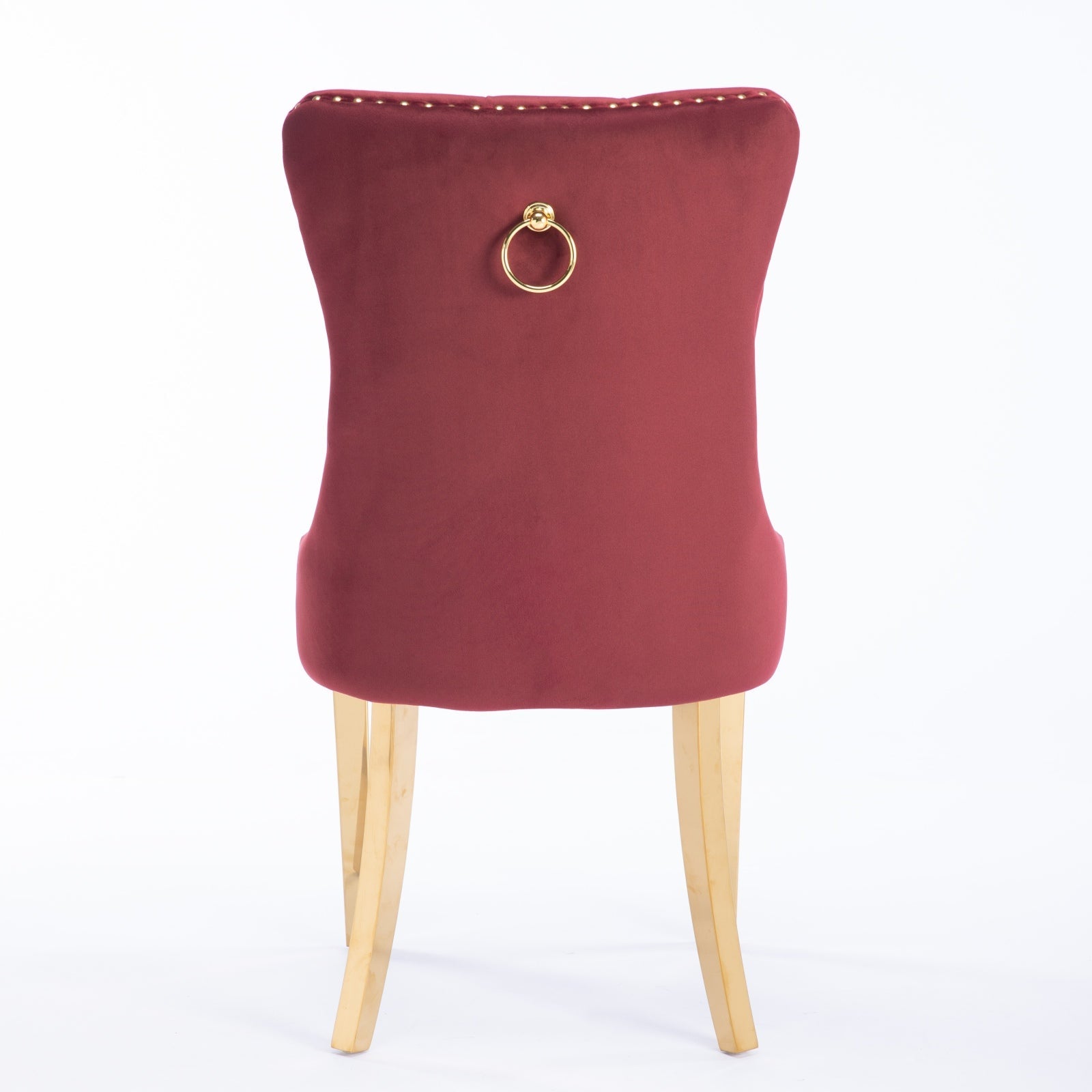 Nikki Collection Modern Velvet Upholstered Dining Chair Set of 2