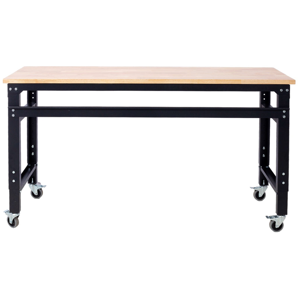 60" Wide Adjustable Rolling Workbench