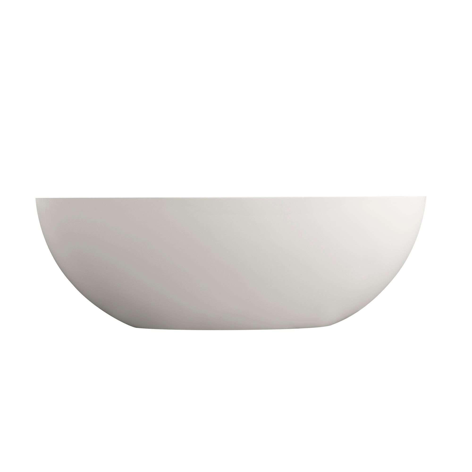 65.2 Inch Freestanding Solid Surface Soaking Bathtub