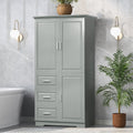 Tall and Wide Storage Cabinet with Doors for Bathroom/Office