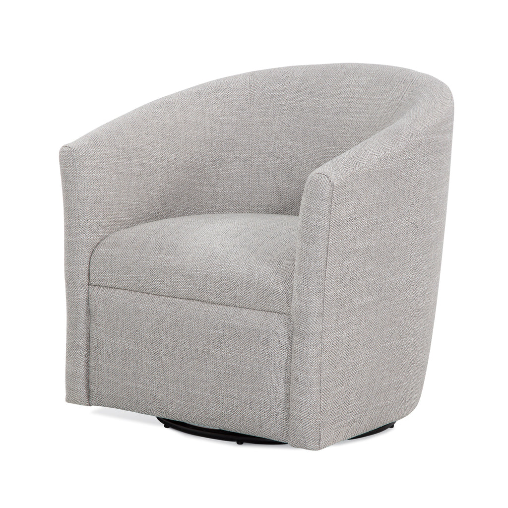 Lainey Sea Oat Swivel Barrel Chair