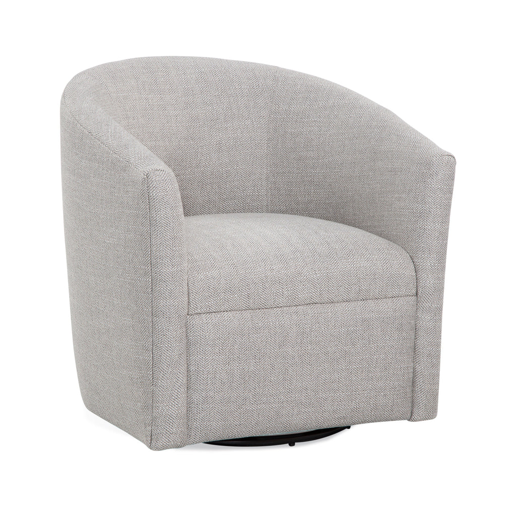 Lainey Sea Oat Swivel Barrel Chair