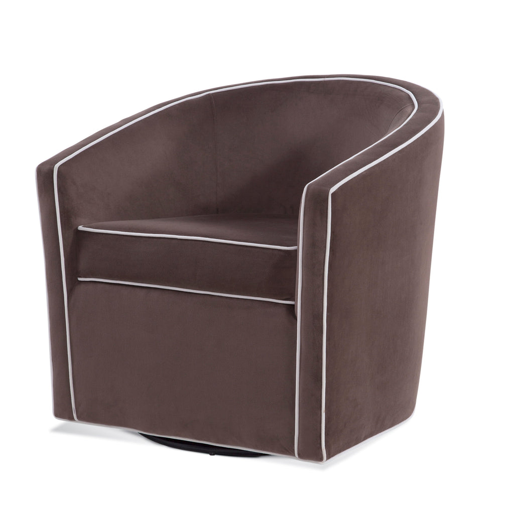 Kendall Maple Swivel Accent Chair