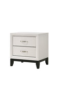 Contemporary 2-Drawer Nightstand End Table
