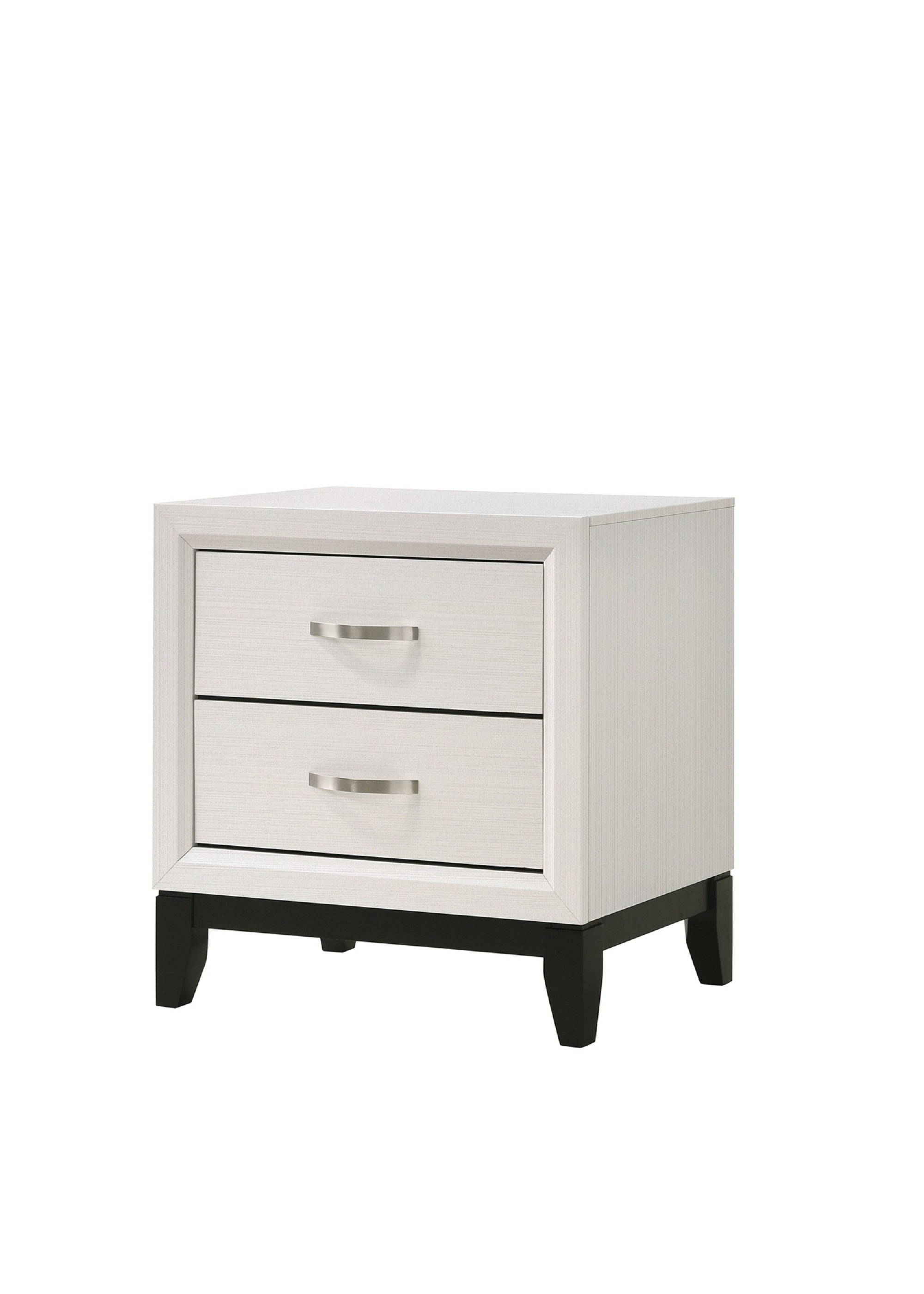 Contemporary 2-Drawer Nightstand End Table