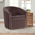 Kendall Maple Swivel Accent Chair