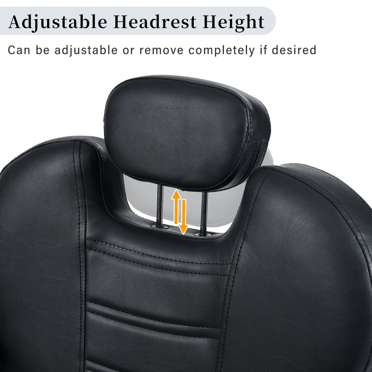 Classic Reclining Barber Chair for Hair Stylist