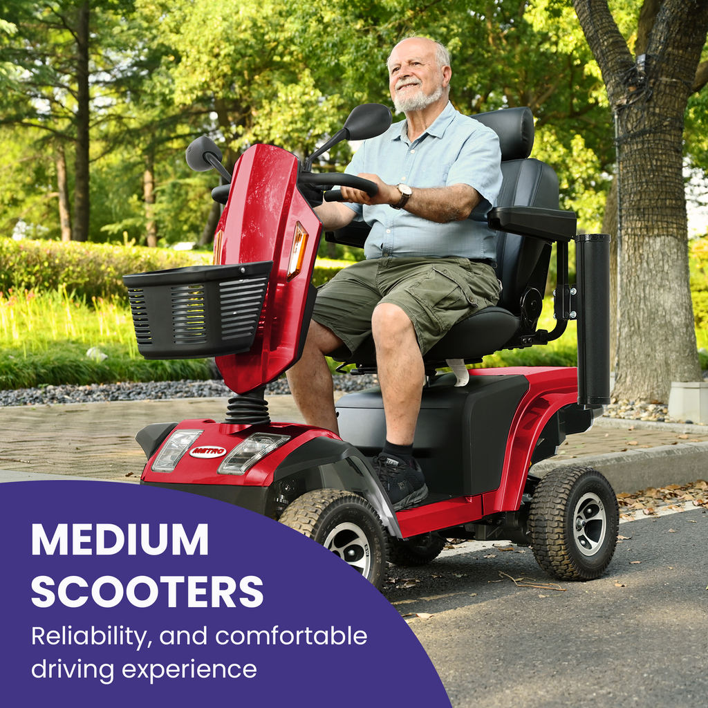 S500-Red Heavy Duty Mobility Scooter