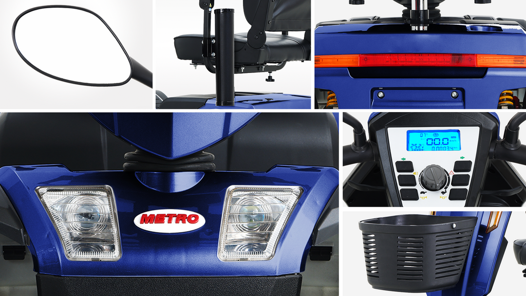 S500-Blue Heavy Duty Mobility Scooter
