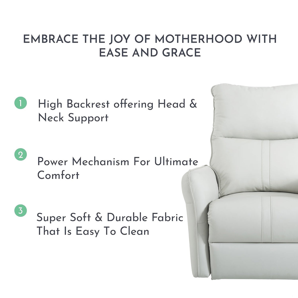 270° Power Swivel Rocker Recliner Chair