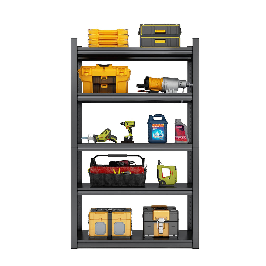 72"H 5 Tier Metal Shelves for Heavy Duty Storage