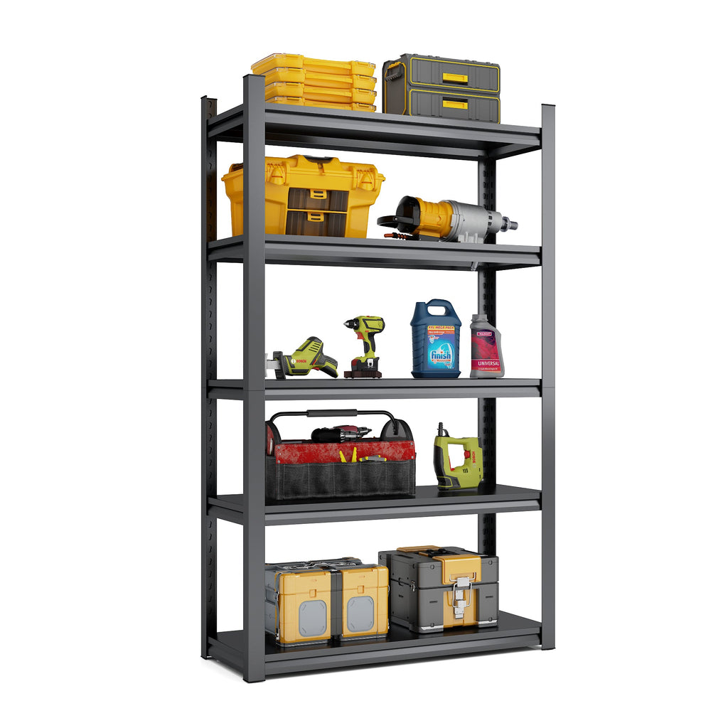 72"H 5 Tier Metal Shelves for Heavy Duty Storage