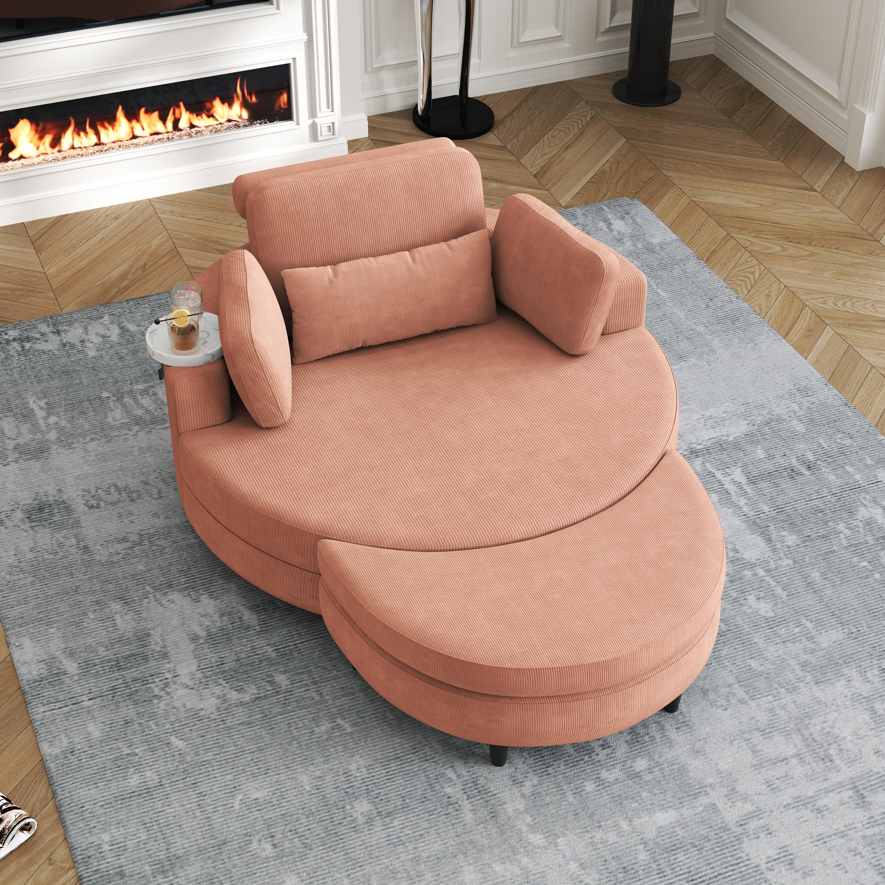 51-Inch Corduroy Sofa