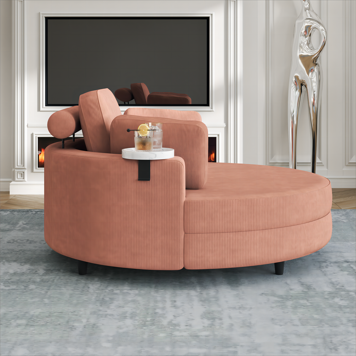51-Inch Corduroy Sofa
