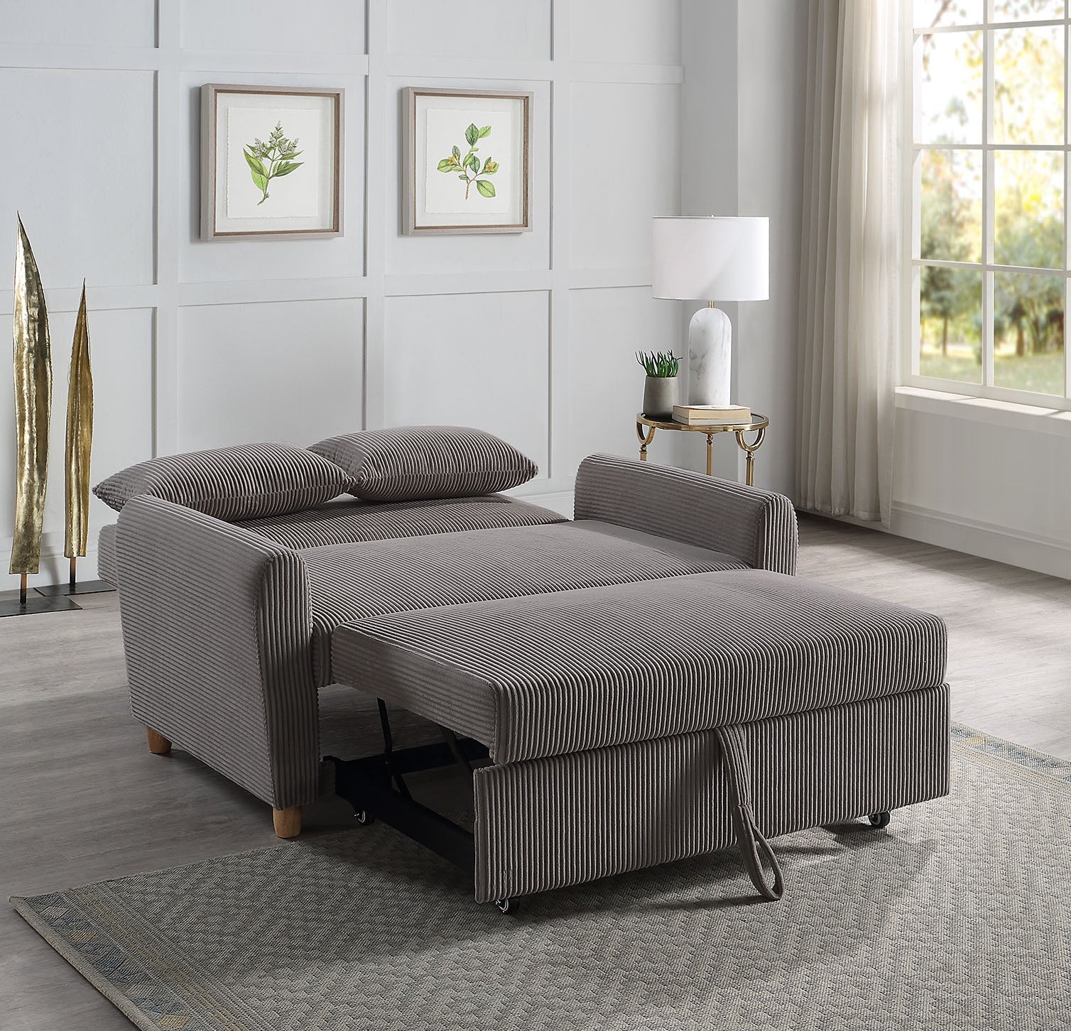 Justine 54" Convertible Sleeper Loveseat
