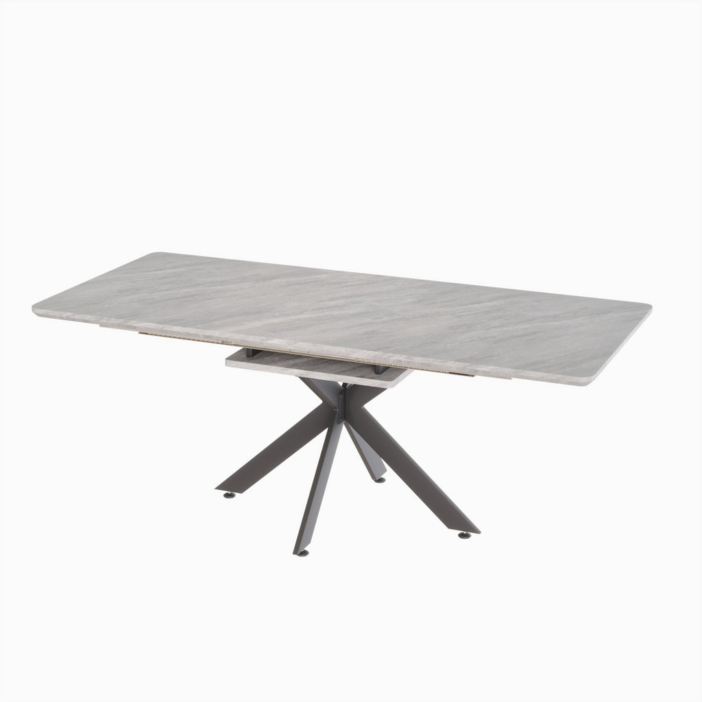 62.4" Extendable Dining Table Set for 6-8 Persons
