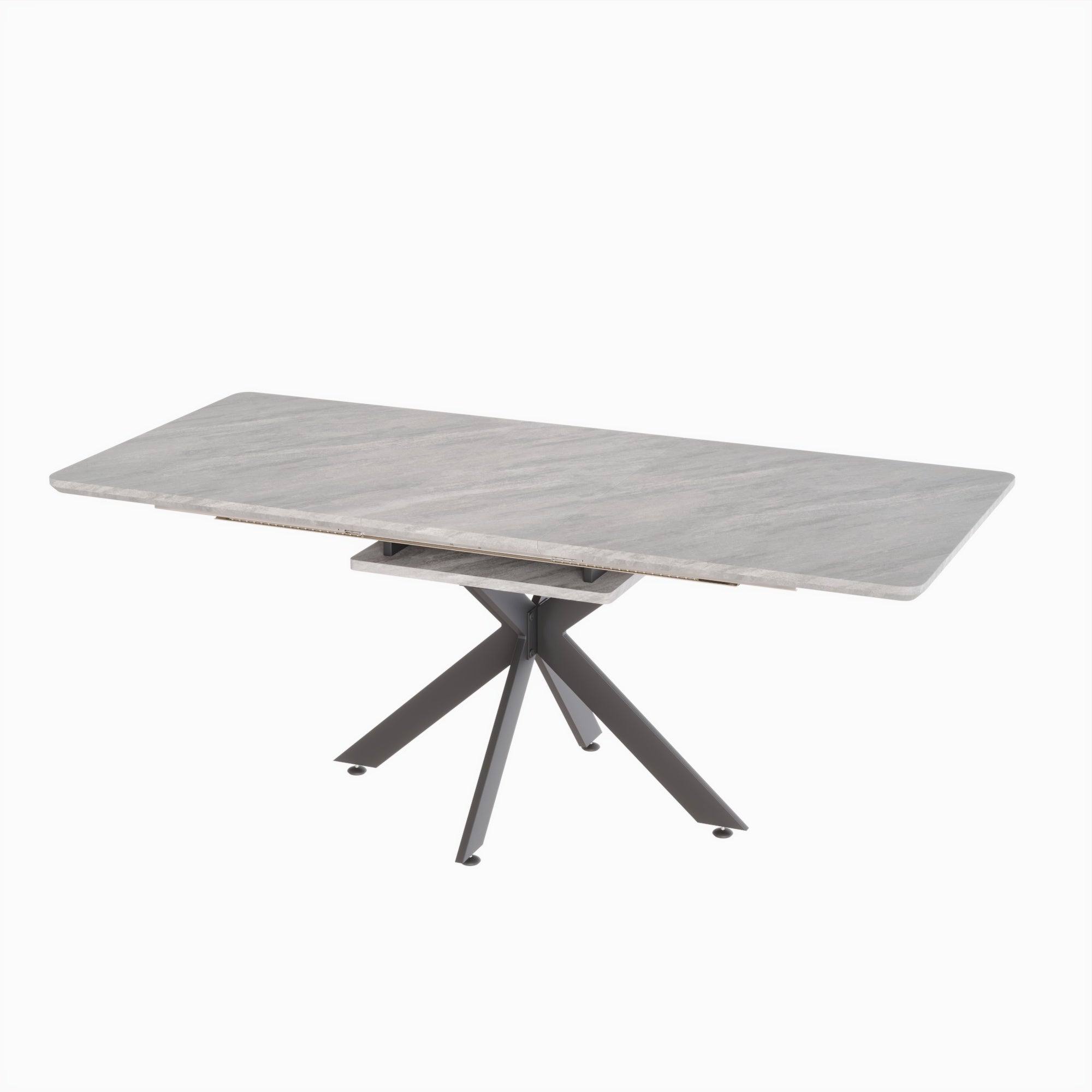 62.4" to 78.15" Extendable Dining Table Set for 6-8