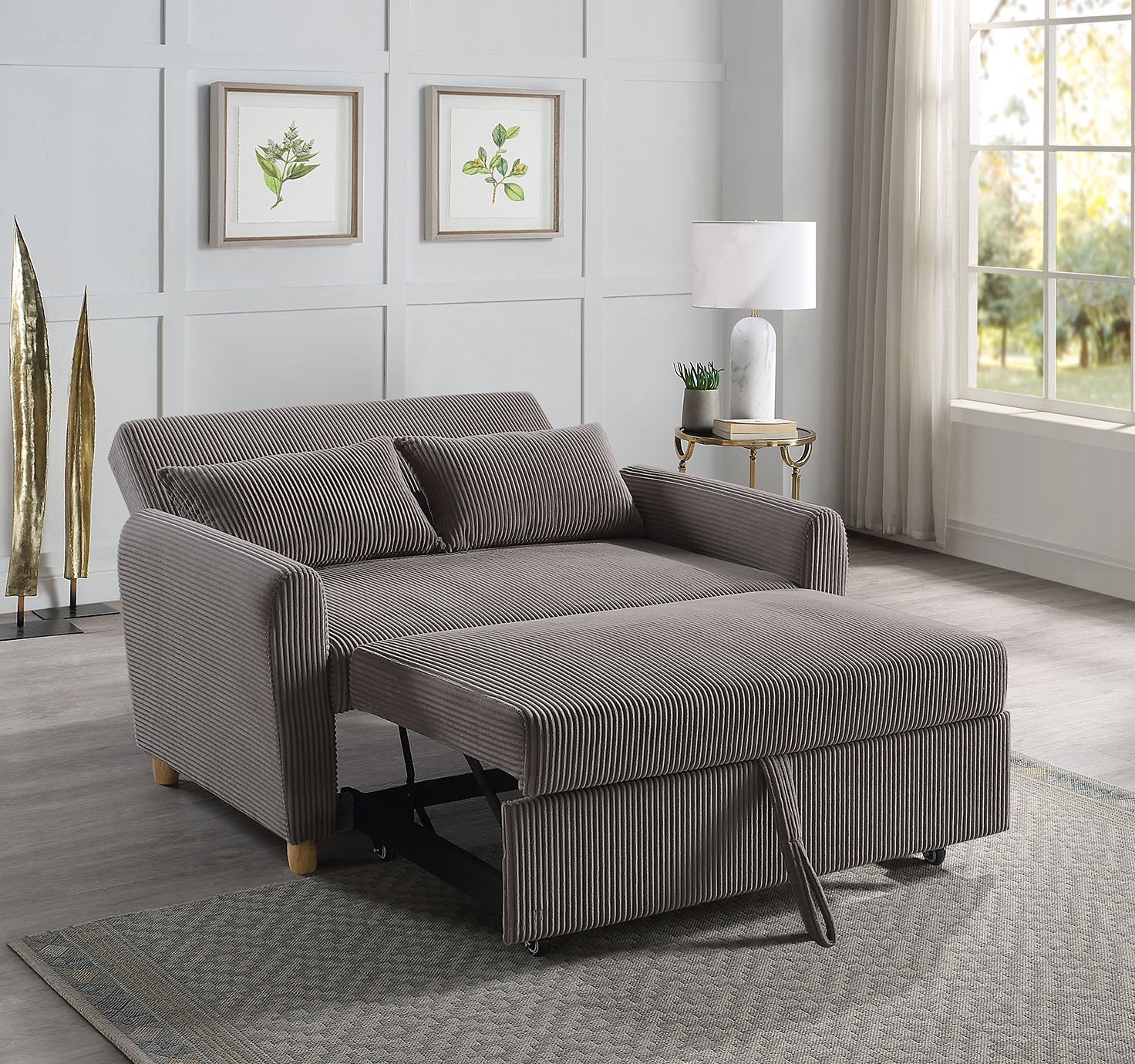 Justine 54" Convertible Sleeper Loveseat