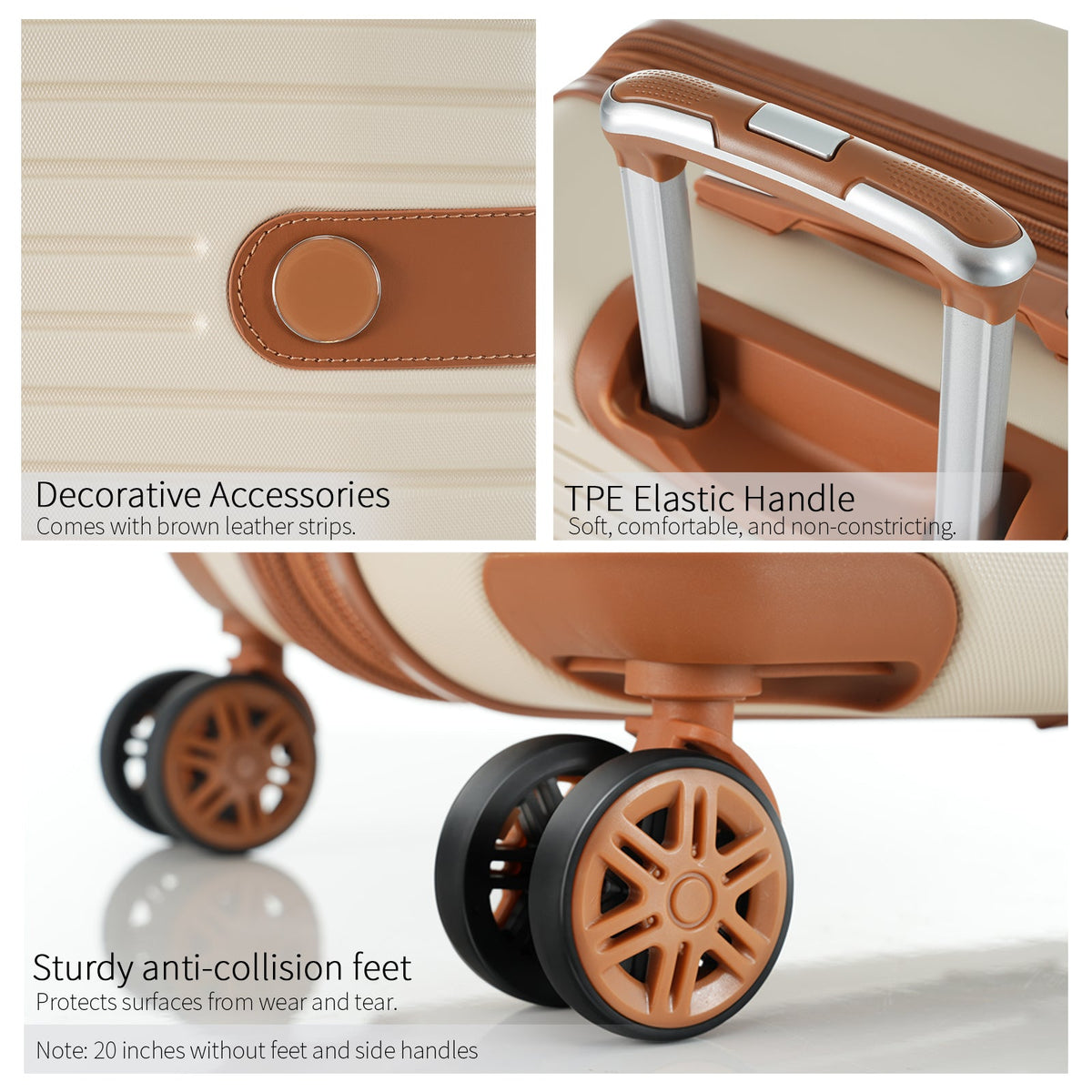 4 Piece Luggage Set Suitcase Set
