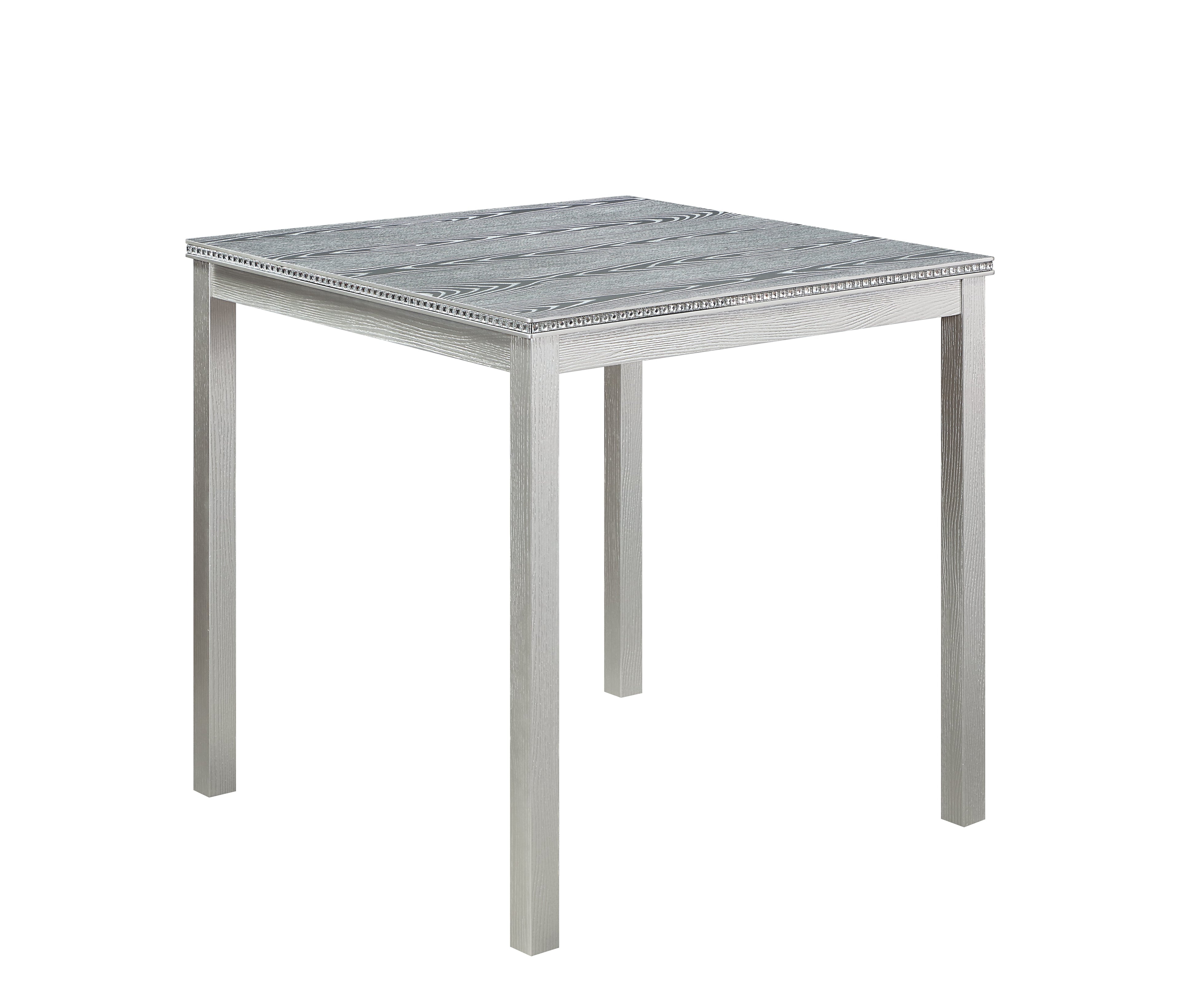 5 Piece Counter Height Table Set with Upholstered Chairs