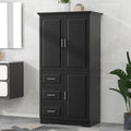 Tall and Wide Storage Cabinet with Doors for Bathroom/Office