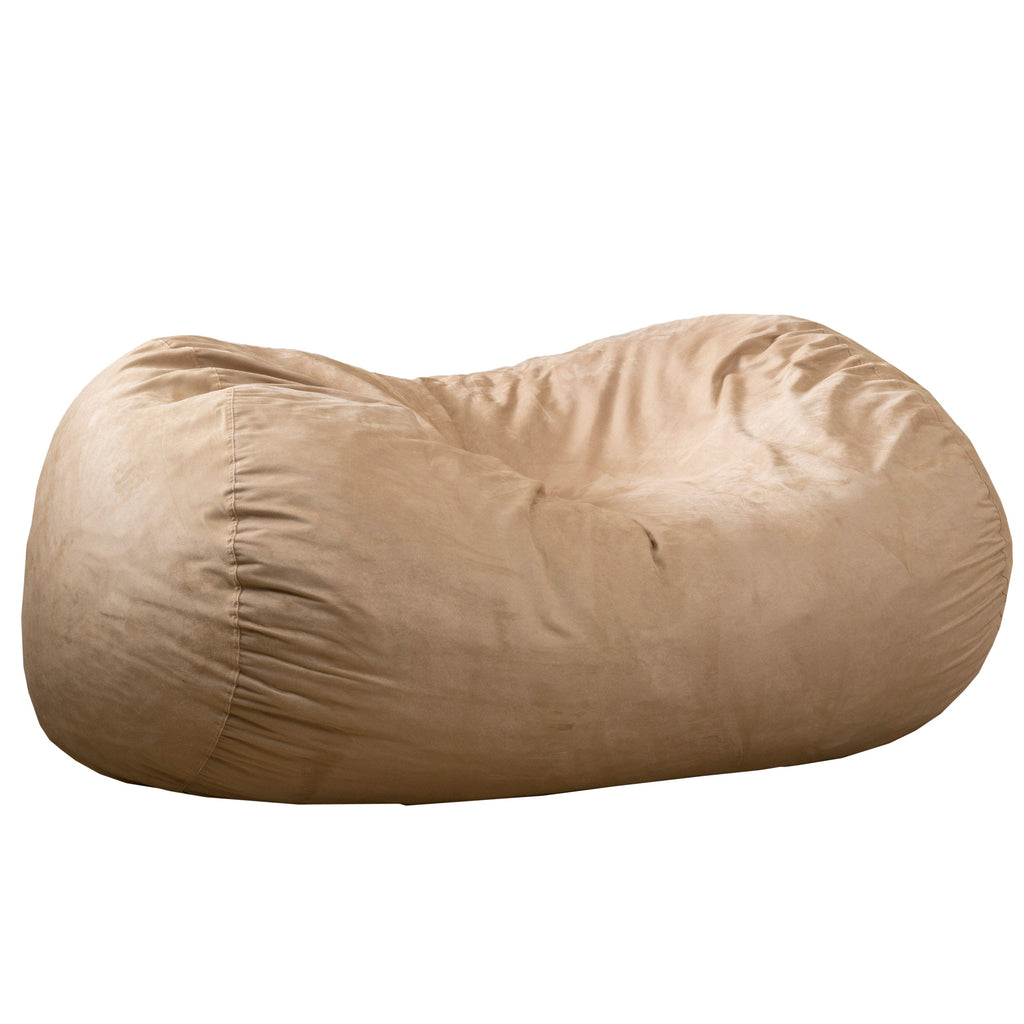 Marlin 6.5 Foot Suede Cylindrical Bean Bag - Tuscany