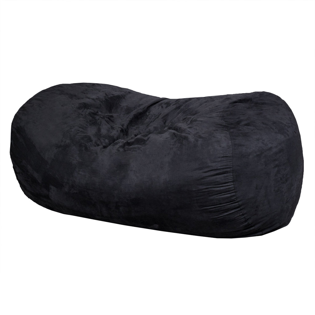 Lara 6.5 Foot Suede Cylindrical Bean Bag