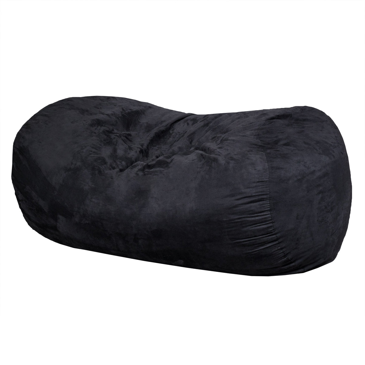 Lara 6.5 Foot Suede Cylindrical Bean Bag