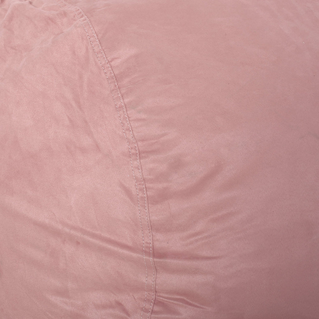 Aruba 8 Foot Microfiber Cylindrical Bean Bag Chair - Rose
