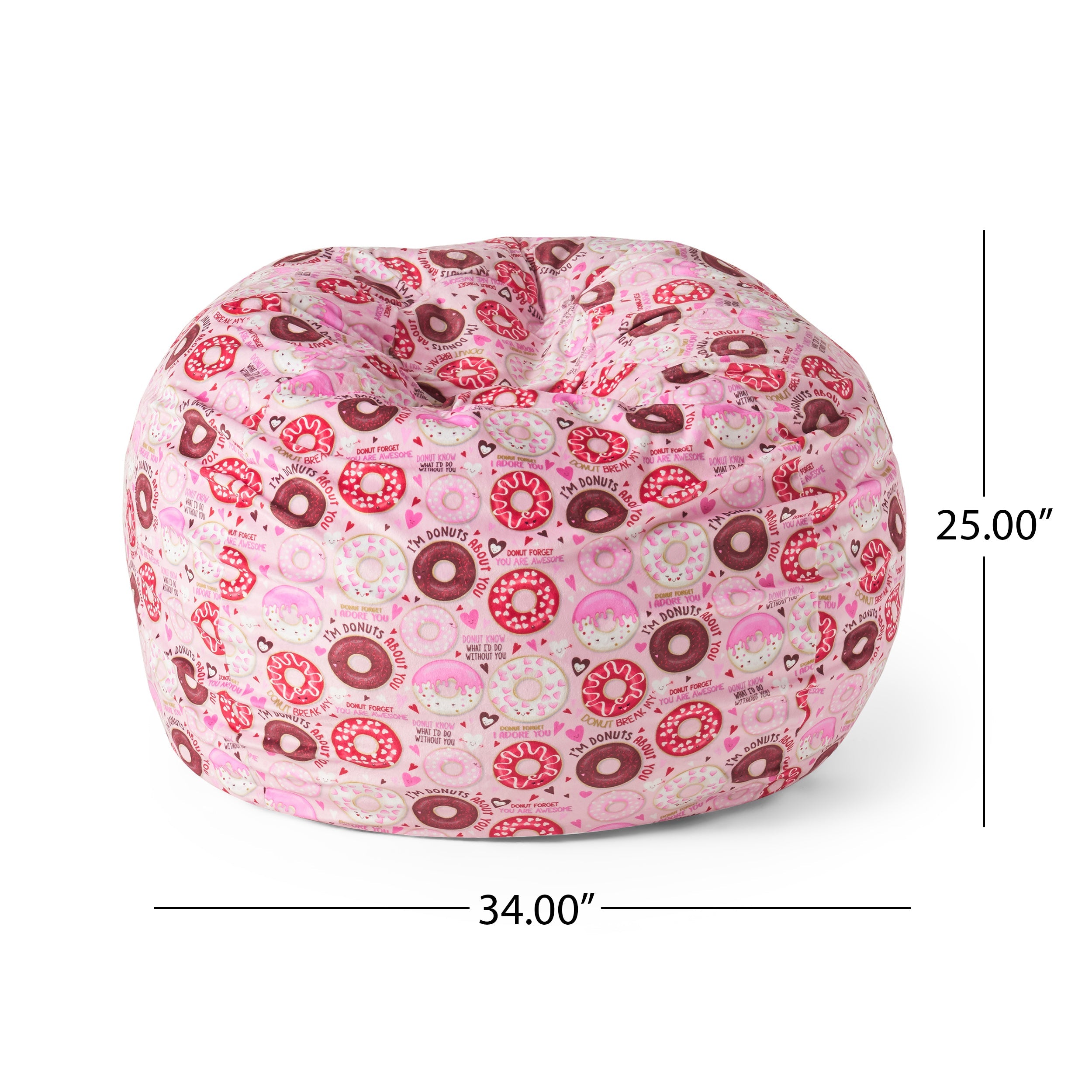 Puff-Puff 3 Foot Rounded Bean Bag