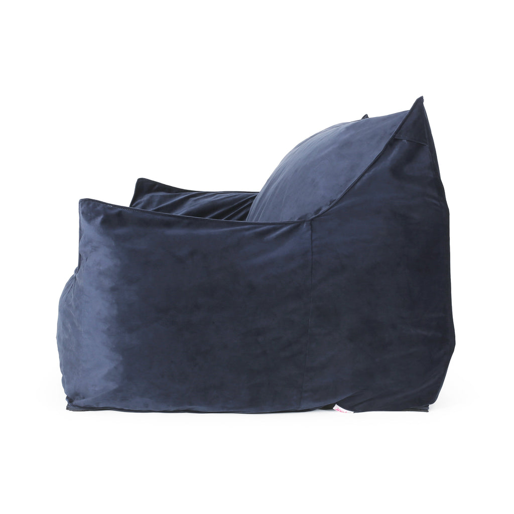 Fila Velveteen 2-Seater Oversized Bean Bag Chair