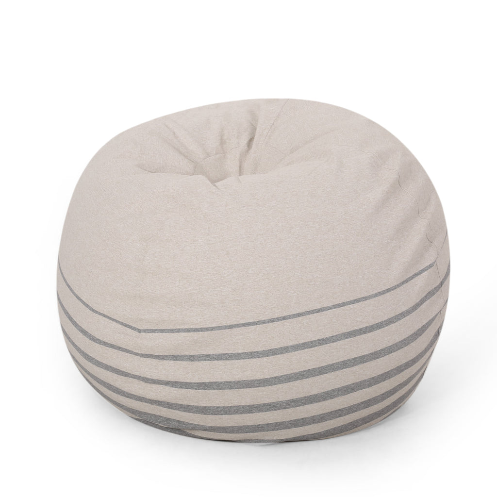 Bohemio 5 Foot Rounded Bean Bag, Striped