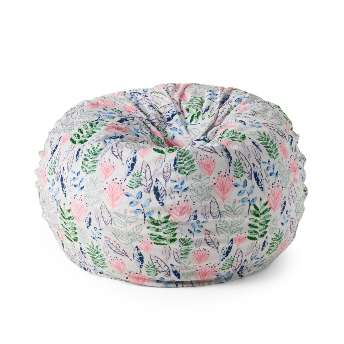 Barcadera 3 Foot Rounded Bean Bag, Leaf Print